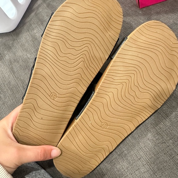 Black Strappy Sandals for Women - Picture 5 of 8